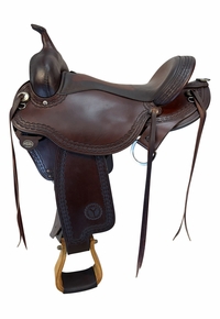 16 Inch Used Circle Y Flagstaff Trail Saddle Wide Flex Tree 1571