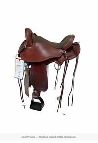 16 Inch Used Circle Y Grey Forest Endurance Saddle Wide Flex2 Tree 1689