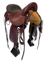 SOLD 2026/09/09  16 Inch Used Circle Y Grey Forest Endurance Saddle Wide Flex2 Tree 1689