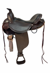 16 Inch Used Circle Y High Horse Cordural Trail Saddle Medium Tree 5915