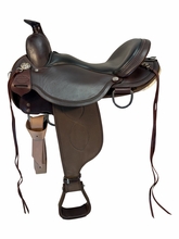 16 Inch Used Circle Y High Horse Cordural Trail Saddle Medium Tree 5915