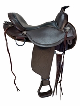 16 Inch Used Circle Y High Horse Cordural Trail Saddle Medium Tree 5915