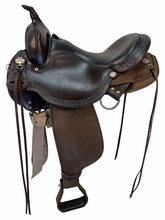 16 Inch Used Circle Y High Horse Daisetta Cordura Trail Saddle Medium Tree 6914