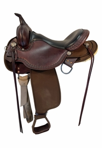 16 Inch Used Circle Y High Horse Daisetta Cordura Trail Saddle Medium Tree 6914