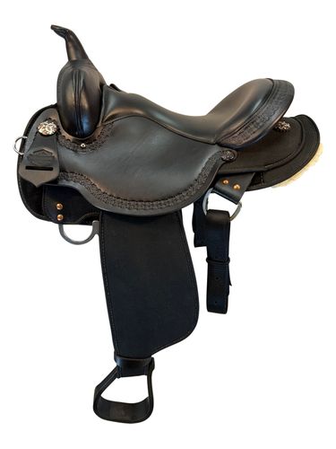 16 Inch Used Circle Y High Horse Daisetta Cordura Trail Saddle Wide Tree 6914