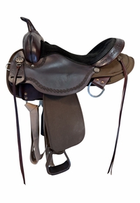 16 Inch Used Circle Y High Horse Daisetta Cordura Trail Saddle Wide Tree 6914