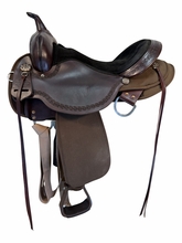 16 Inch Used Circle Y High Horse Daisetta Cordura Trail Saddle Wide Tree 6914
