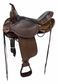 16 Inch Used Circle Y High Horse Daisetta Cordura Trail Saddle Wide Tree 6914