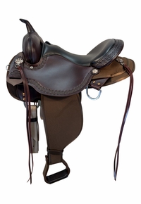 16 Inch Used Circle Y High Horse Daisetta Cordura Trail Saddle Wide Tree 6914