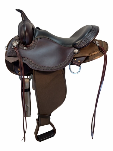 SOLD 2026/07/28j  16 Inch Used Circle Y High Horse Daisetta Cordura Trail Saddle Wide Tree 6914