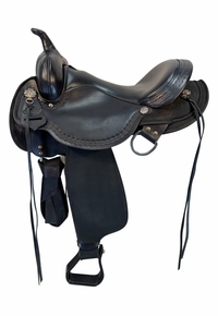 16 Inch Used Circle Y High Horse Daisetta Cordura Trail Saddle Wide Tree 6914