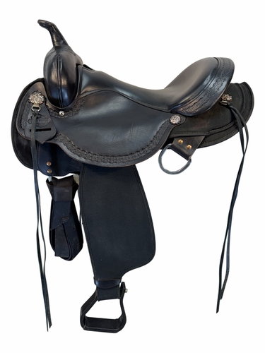 HOLD 2026/08/15j   16 Inch Used Circle Y High Horse Daisetta Cordura Trail Saddle Wide Tree 6914
