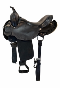 16 Inch Used Circle Y High Horse Daisetta Cordura Trail Saddle Wide Tree 6914