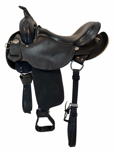 16 Inch Used Circle Y High Horse Daisetta Cordura Trail Saddle Wide Tree 6914