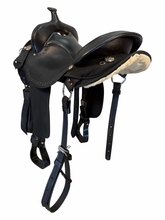 16 Inch Used Circle Y High Horse Daisetta Cordura Trail Saddle Wide Tree 6914