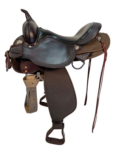 HOLD 2026/04/03L16 Inch Used Circle Y High Horse Daisetta Cordura Trail Saddle X Wide Tree 6914