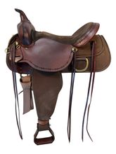 16 Inch Used Circle Y High Horse Driftwood Cordura Trail Saddle Medium Tree 6921