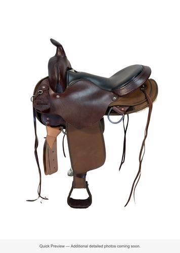 16 Inch Used Circle Y High Horse El Campo Cordura Trail Saddle Medium Tree 6970