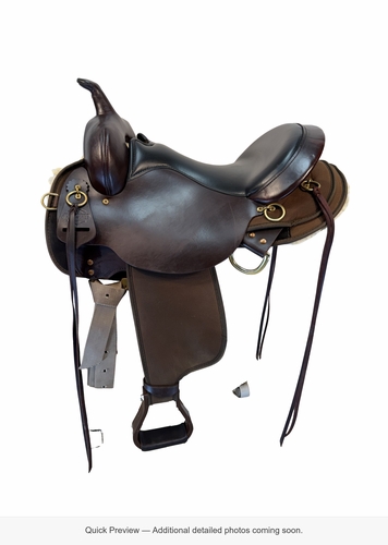 16 Inch Used Circle Y High Horse Eldorado Cordura Trail Saddle Medium Tree 6915