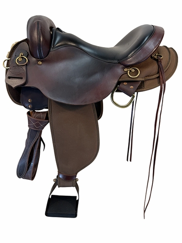 SOLD 2026/09/08 16 Inch Used Circle Y High Horse Highbank Cordura Endurance Saddle Medium Tree 6916