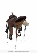 16 Inch Used Circle Y High Horse Lisa Lockhart Cordura Trail Saddle Wide Tree 6910