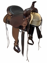 SOLD 2026/08/31e  16 Inch Used Circle Y High Horse Lisa Lockhart Cordura Trail Saddle Wide Tree 6910