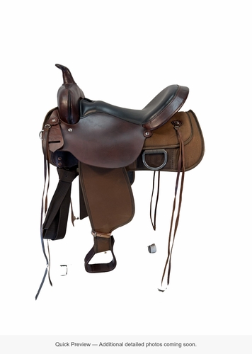 16 Inch Used Circle Y High Horse Lisa Lockhart Cordura Trail Saddle Wide Tree 6910