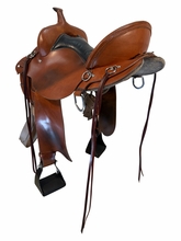 SOLD 2026/08/16   16 Inch Used Circle Y High Horse Little River Trail Saddle Wide Tree 6863