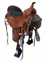 SOLD 2026/08/16   16 Inch Used Circle Y High Horse Little River Trail Saddle Wide Tree 6863