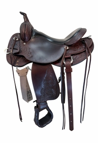 16 Inch Used Circle Y High Horse Oyster Creek Trail Saddle Wide Tree 6808