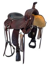 16 Inch Used Circle Y High Horse Oyster Creek Trail Saddle Wide Tree 6808