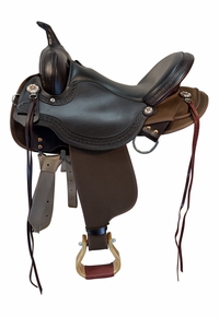 SOLD 07/31/2026ct 16 Inch Used Circle Y High Horse Rosebud Cordura Trail Saddle Wide Tree 6918