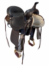 SOLD 07/31/2026ct 16 Inch Used Circle Y High Horse Rosebud Cordura Trail Saddle Wide Tree 6918