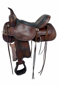SOLD 2026/09/10  16 Inch Used Circle Y High Horse Rosebud Trail Saddle Wide Tree 6819