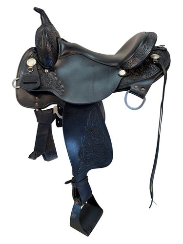 SOLD 2026/04/01 16 Inch Used Circle Y High Horse Round Rock Gaited Trail Saddle Medium Tree 6870