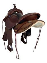 16 Inch Used Circle Y High Horse Willow Springs Cordura Trail Saddle Medium Tree 6913