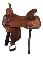 16 Inch Used Circle Y Horse Tack World Barrel Saddle 5194