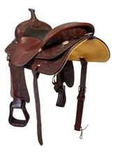 16 Inch Used Circle Y Houston Trail Floral 3-Way Trail Saddle 2610