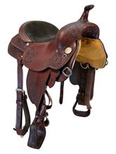 16 Inch Used Circle Y Houston Trail Floral 3-Way Trail Saddle 2610