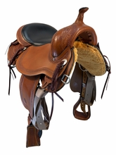 16 Inch Used Circle Y JG Teton Trail Saddle Medium Flex2 Tree 1760