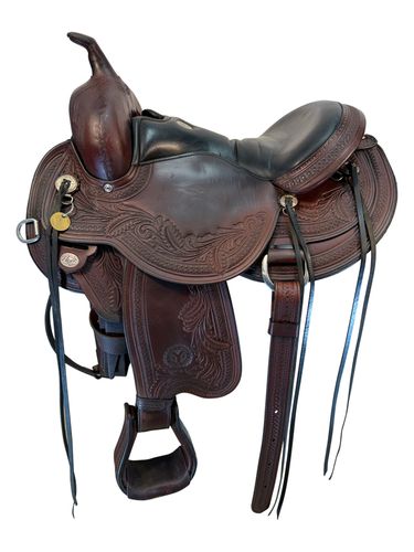 16 Inch Used Circle Y JG Wind River Trail Sadlde Wide Flex Tree 1750