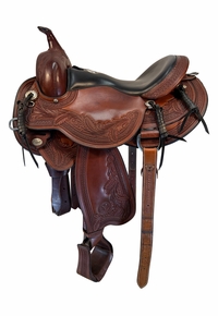 HOLD 2026/02/05c 16 Inch Used Circle Y JG Wind River Trail Saddle Medium Flex Tree 1750