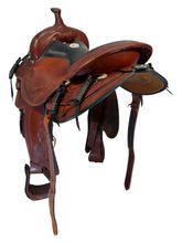 SOLD 2026/02/06 16 Inch Used Circle Y JG Wind River Trail Saddle Medium Flex Tree 1750