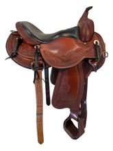 SOLD 2026/02/06 16 Inch Used Circle Y JG Wind River Trail Saddle Medium Flex Tree 1750