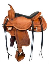 SOLD 2025/08/16  16 Inch Used Circle Y Julie Goodnight Monarch Trail Saddle 1752