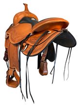 SOLD 2025/08/16  16 Inch Used Circle Y Julie Goodnight Monarch Trail Saddle 1752