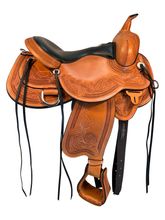 SOLD 2025/08/16  16 Inch Used Circle Y Julie Goodnight Monarch Trail Saddle 1752