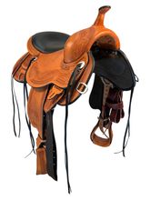 SOLD 2025/08/16  16 Inch Used Circle Y Julie Goodnight Monarch Trail Saddle 1752