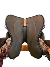 SOLD 2025/08/16  16 Inch Used Circle Y Julie Goodnight Monarch Trail Saddle 1752