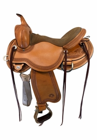 16 Inch Used Circle Y Julie Goodnight Teton Trail Saddle Medium Flex2 Tree 1760